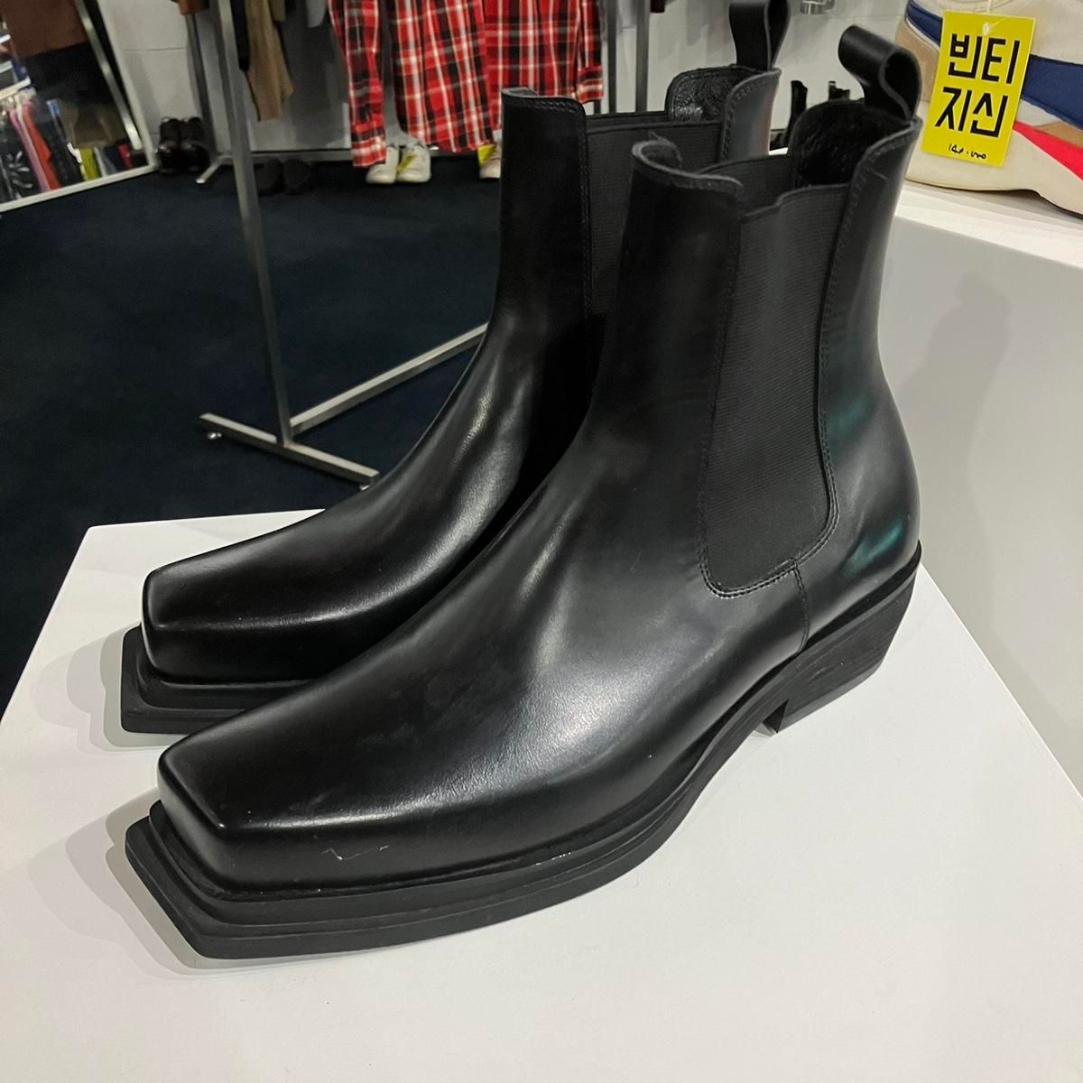 【雷市場（ポンジャン）商品韓国直送】260 OVJE オービュッセ スクエアトゥ チェルシーブーツ