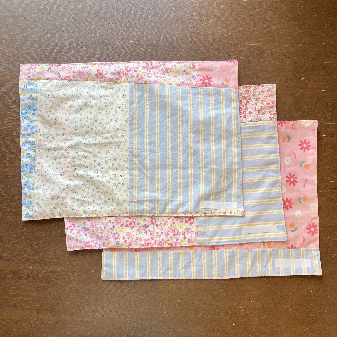 ランチョンマット 3枚セット 25×35 バレエ うさぎちゃん 花柄