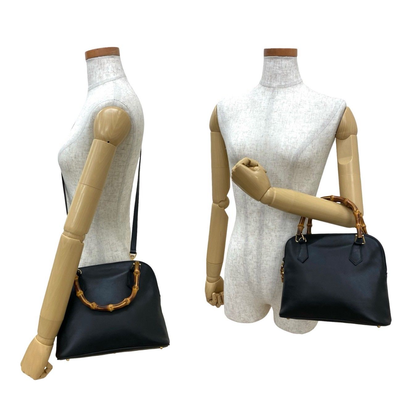 極 美品 GUCCI グッチ オールドグッチ ヴィンテージ バンブー