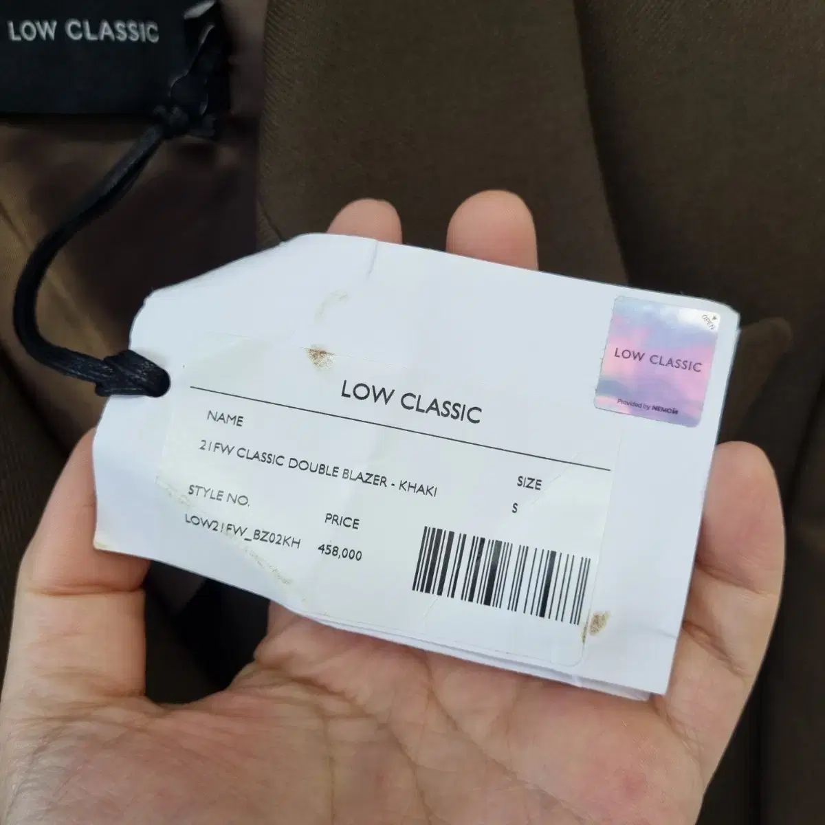 LOW CLASSIC ロウ クラシック ブラウン ダブル ジャケット S