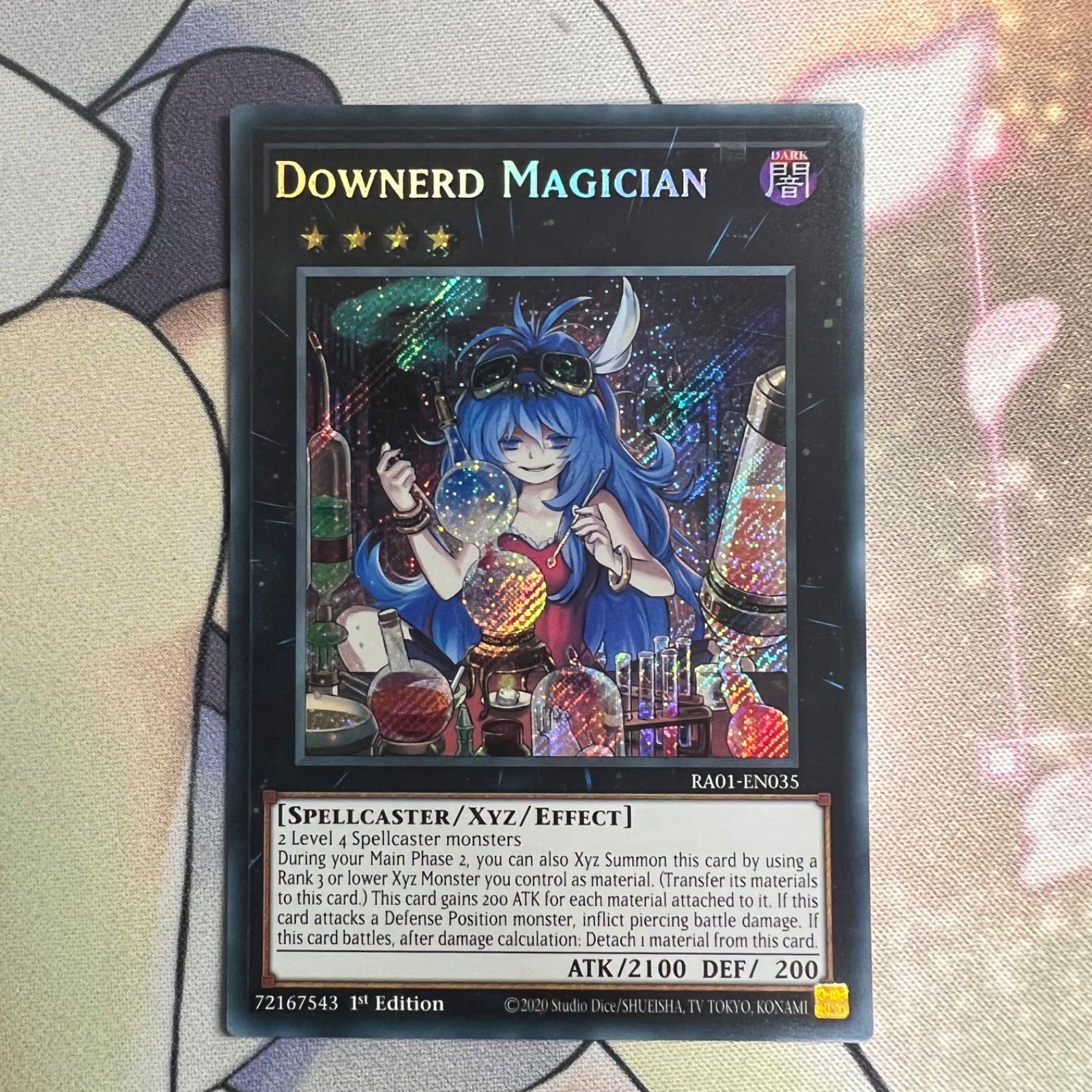 遊戯王】ダウナード・マジシャン EU英語版 RA01-EN035 シークレット 