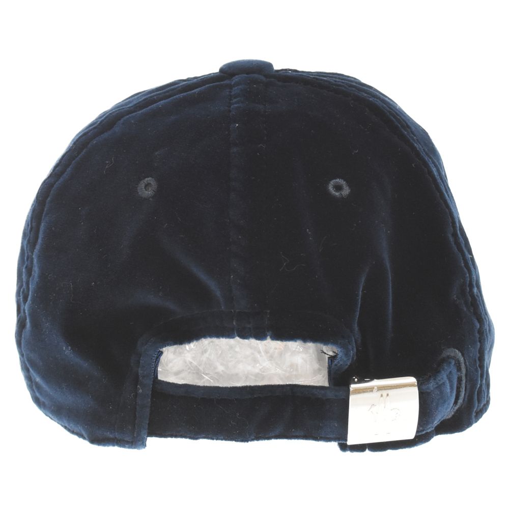 MONCLER (モンクレール) BERRETTO ロゴデザイン ベロアキャップ 帽子