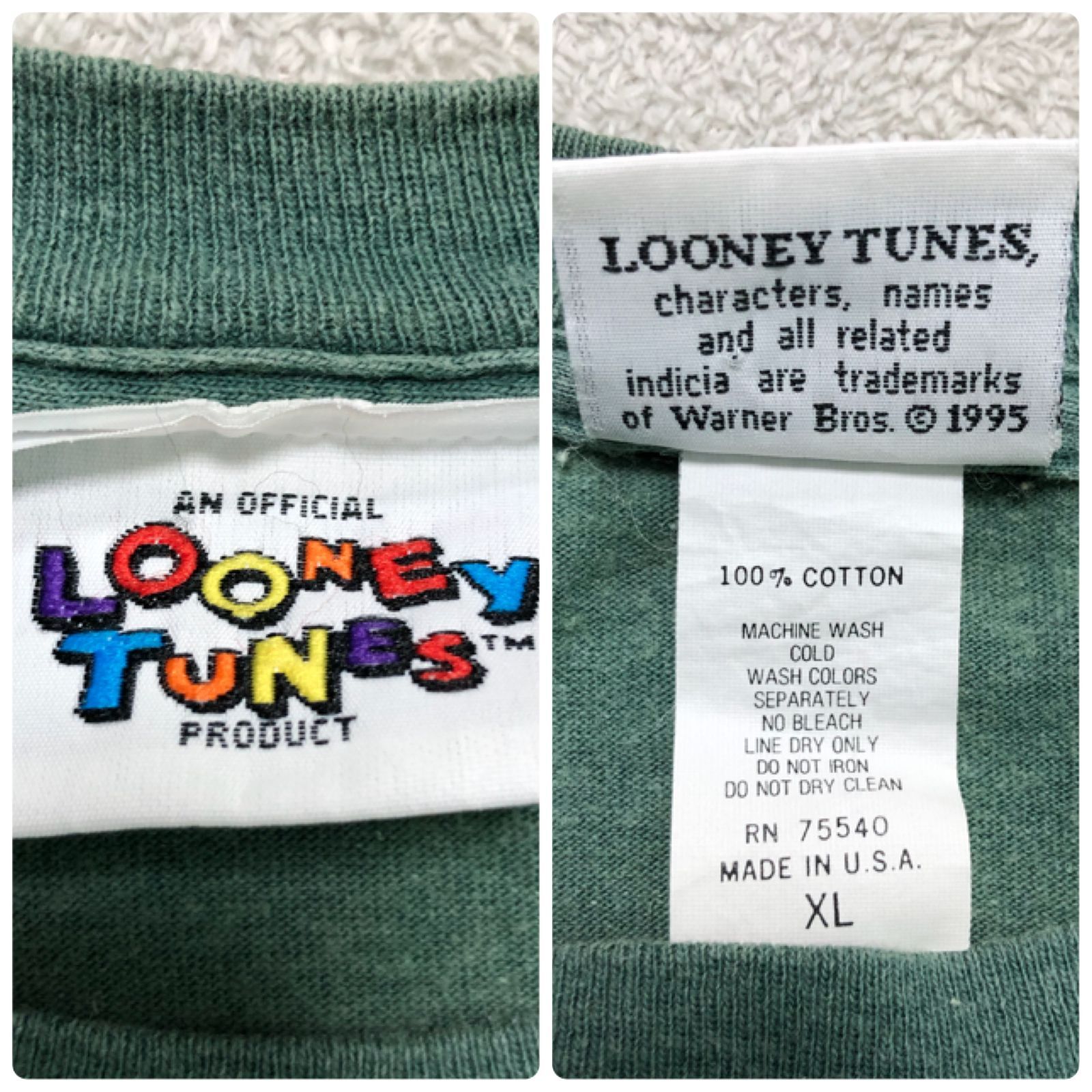 LOONEY TUNES 90s ショートスリーブTシャツ 半袖カットソー USA製 