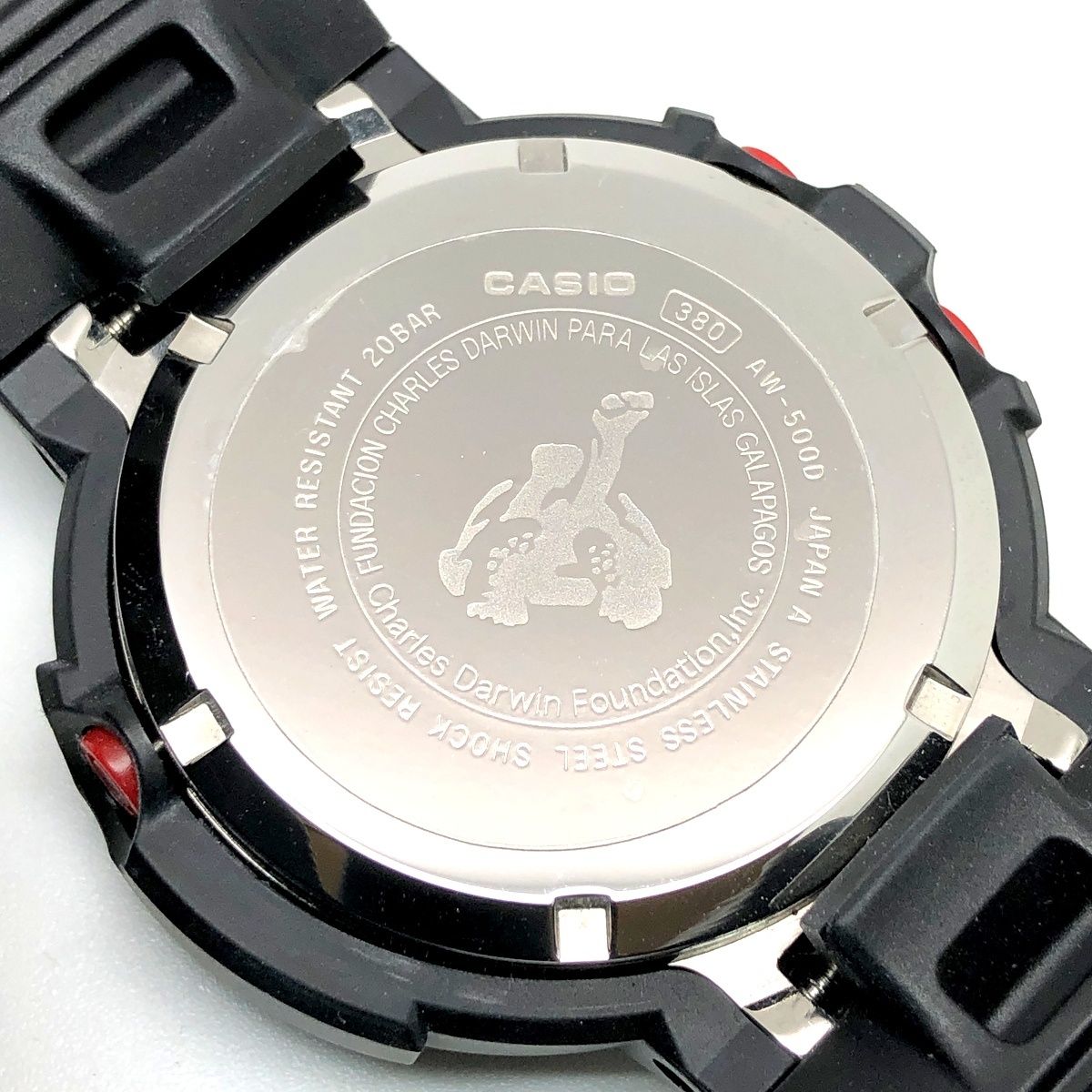 【希少フルセット】G-SHOCK AW-500D ガラパゴス ダーウィン財団 G-SHOCK ジーショック AW-500D-4ET チャールズダーウィン財団 コラボ