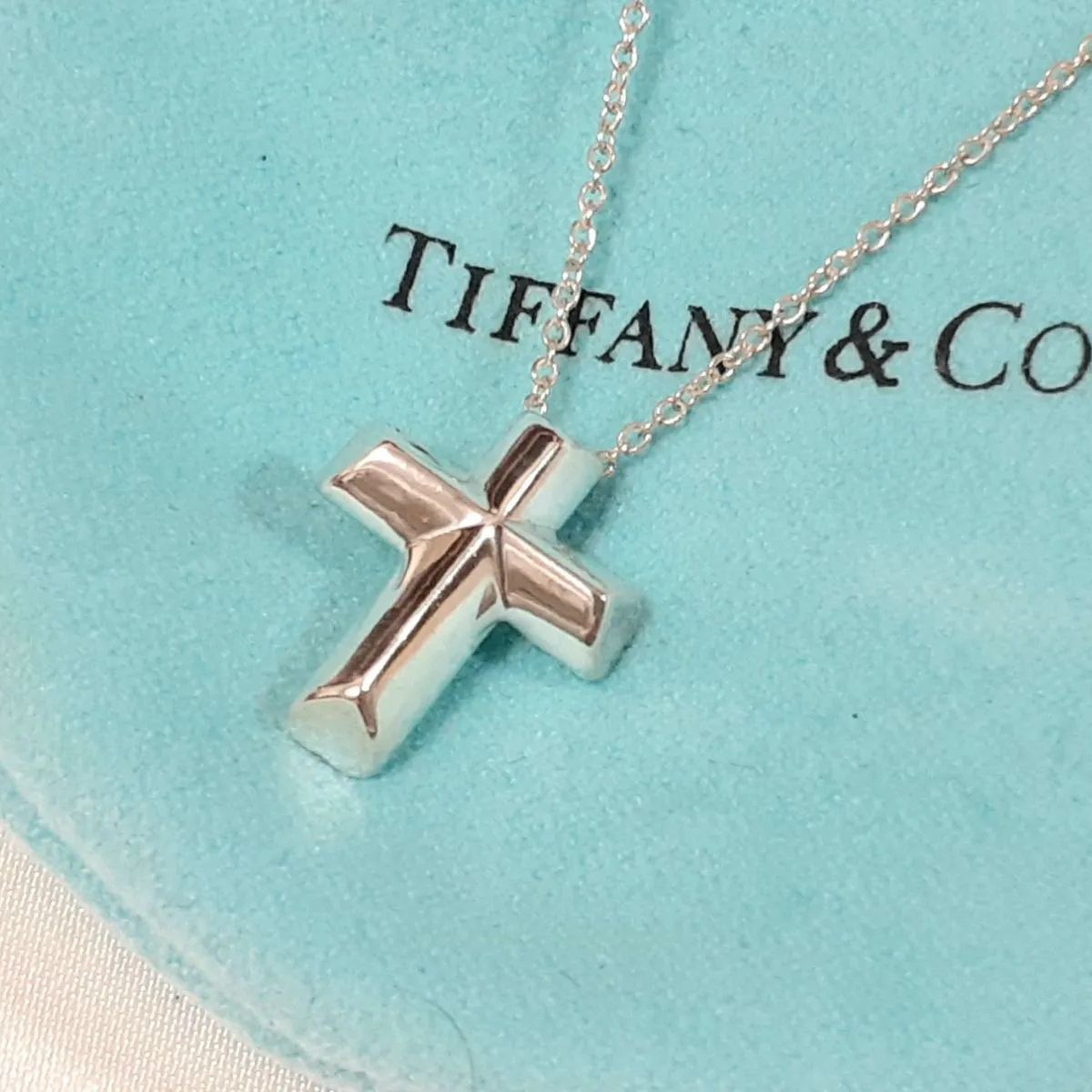 Tiffany& Co. ティファニー テンダネスハート クロス ネックレス-