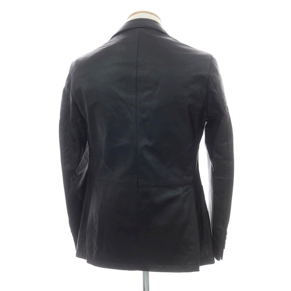 アウトレット タリアトーレ TAGLIATORE ラムレザー テーラードジャケット ブラック サイズ44 メンズ KANDAIZUMI_COM