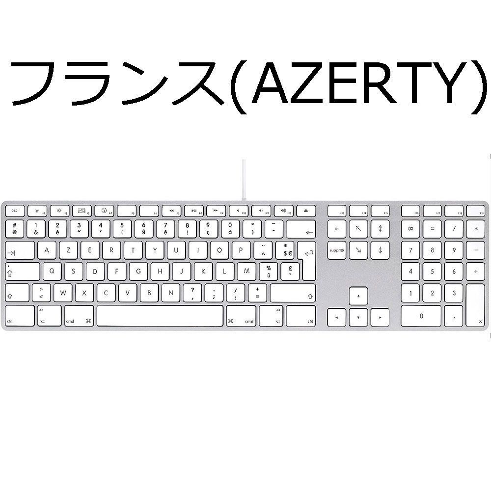 Apple A1243 純正 USB 有線 キーボード 世界各国Ver. 【フランス