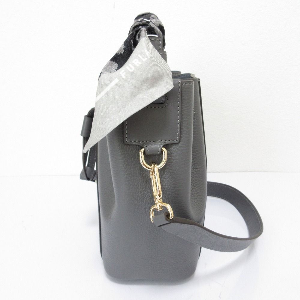 美品 FURLA フルラ ミアステラ レザー 巾着 2WAY ショルダーバッグ