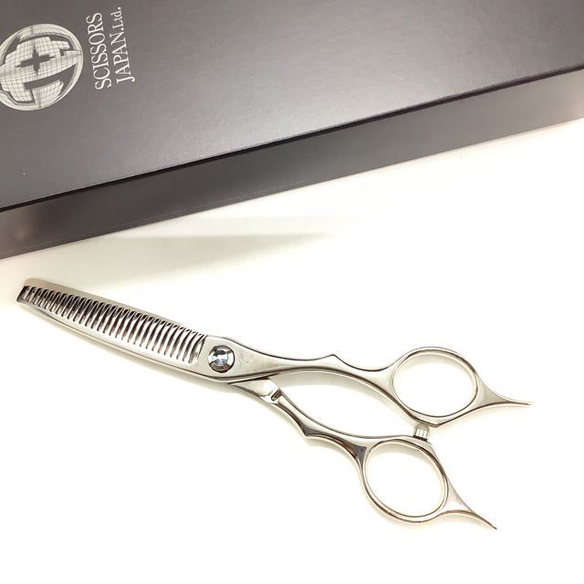 ♥ シザーズジャパンSCISSORS JAPAN QV FLOR25%29 QVF25%29i18Y メガネ シザー セニング 美容ハサミ すきばさみ 美容師 理容師 約20～30% 右利き 6インチ sc2516