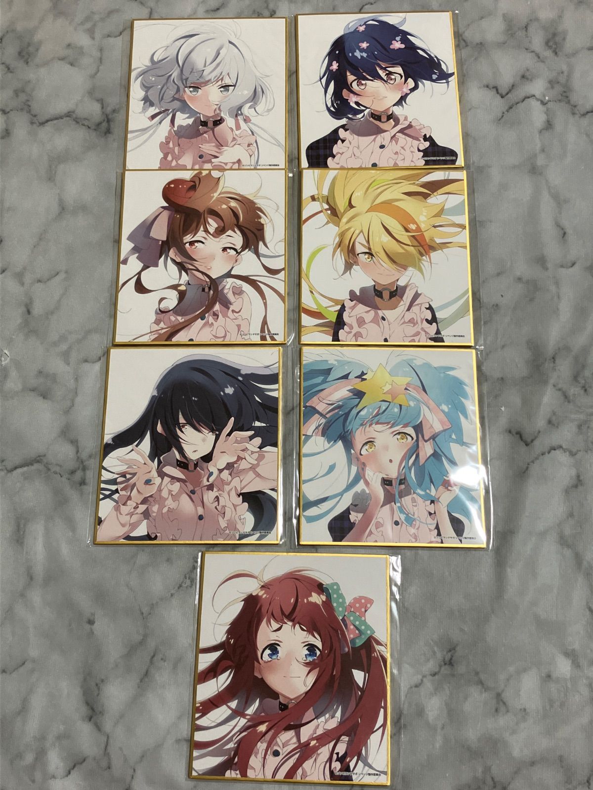 ヴィンランド・サガ ミニ色紙 希少 ゾンビランドサガ ミニ色紙 7枚セット オンラインくじ 源さくら
