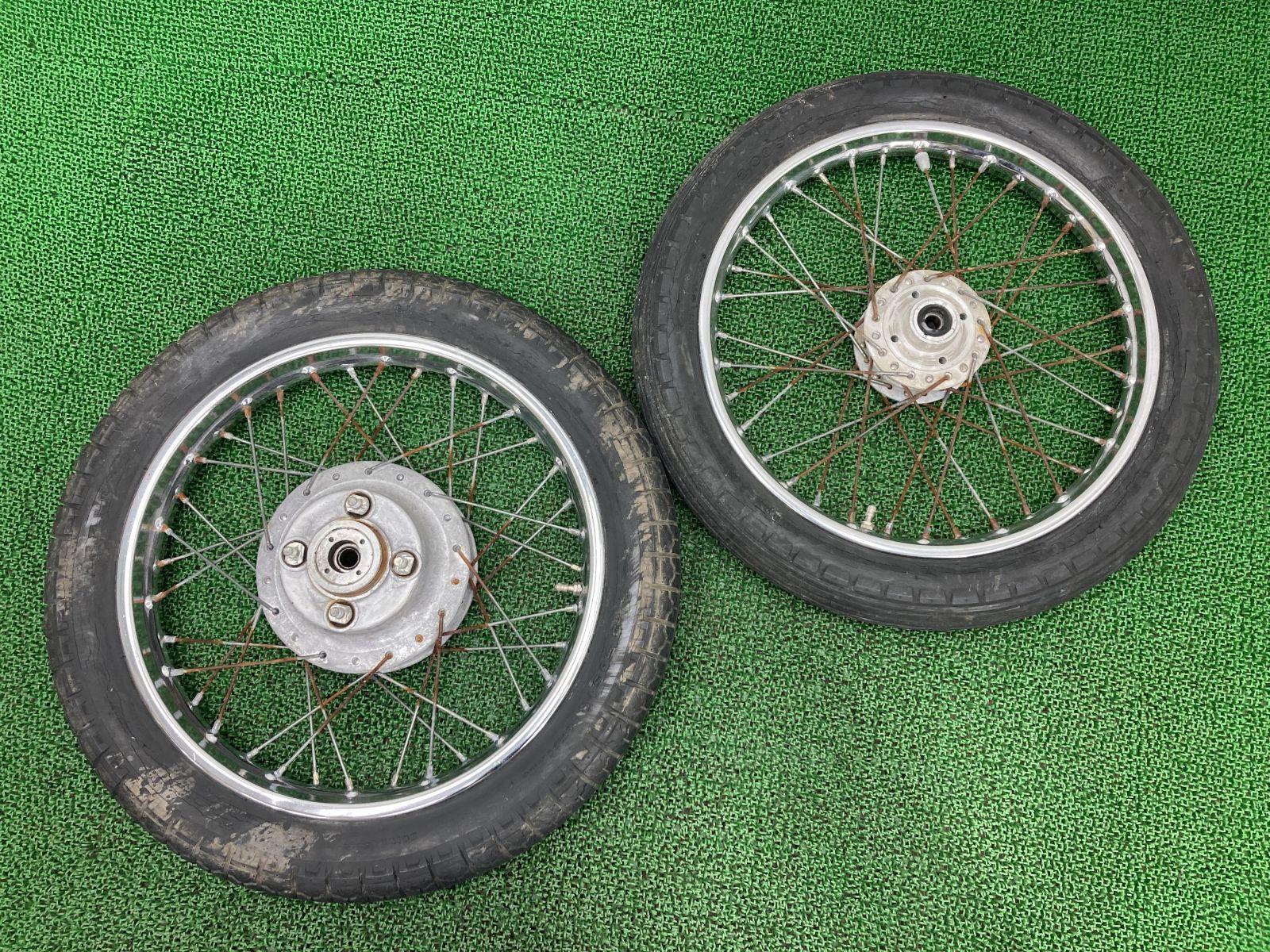 CB400F　CB400four　前後ホイール　美品 CB400FOUR ホイール 前後 CB400F-1006*** ホンダ 純正 中古
