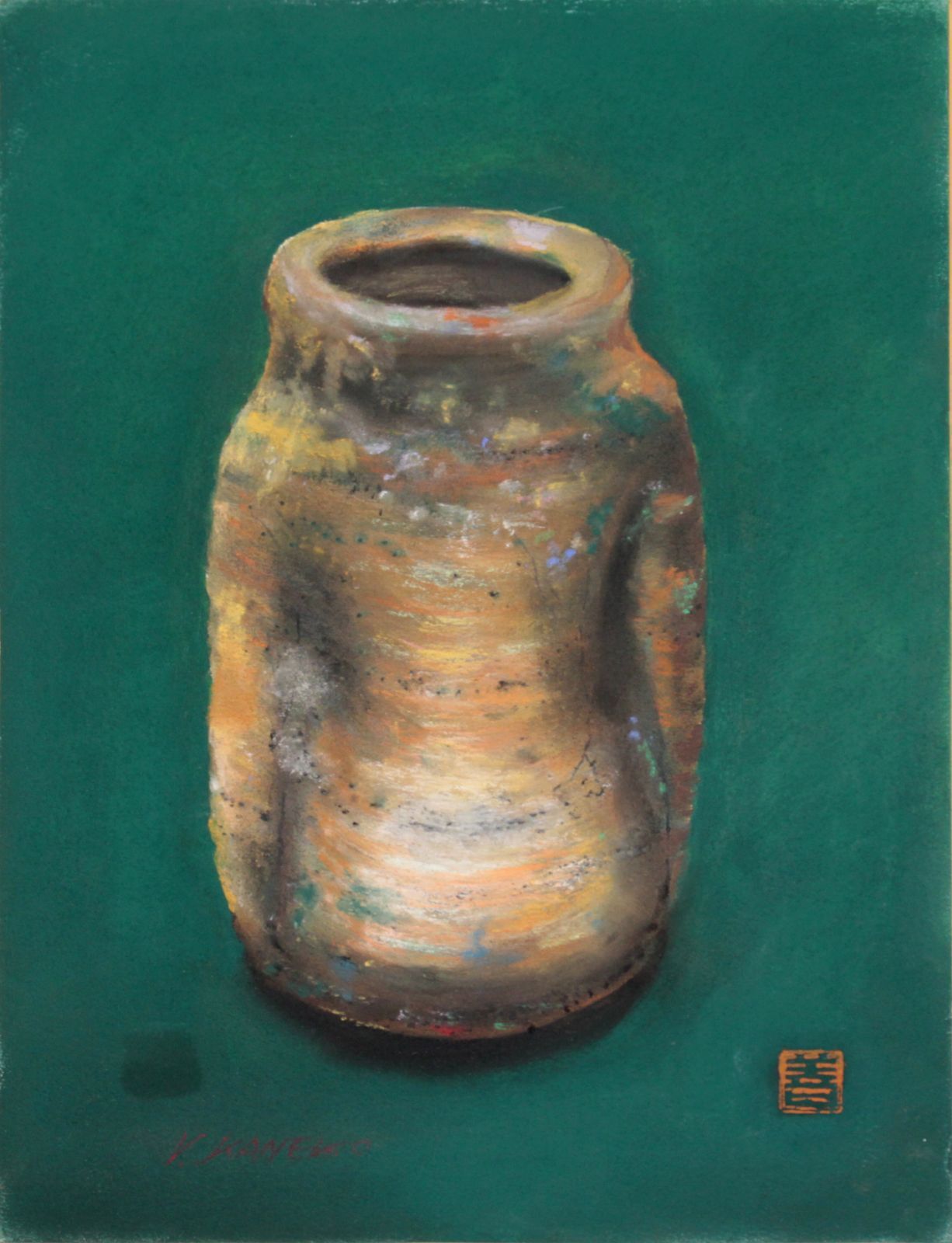 金子善雄『有珠焼』パステル画【真作保証】 絵画 金子善雄『有珠焼』パステル画【真作保証】 絵画 - メルカリ