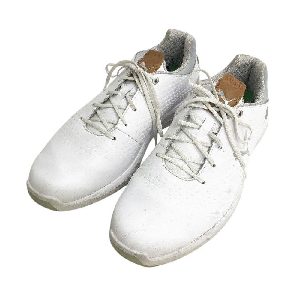 PUMA GOLF プーマゴルフ イグナイト アーティキュレート レザー ゴルフシューズ 376155-01  ホワイト系 27 [240101526531] ゴルフウェア メンズ ストスト