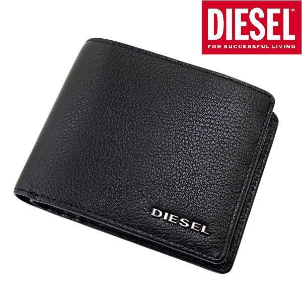 新品 ディーゼル DIESEL 二つ折り財布 ショートウォレット 本革/レザー