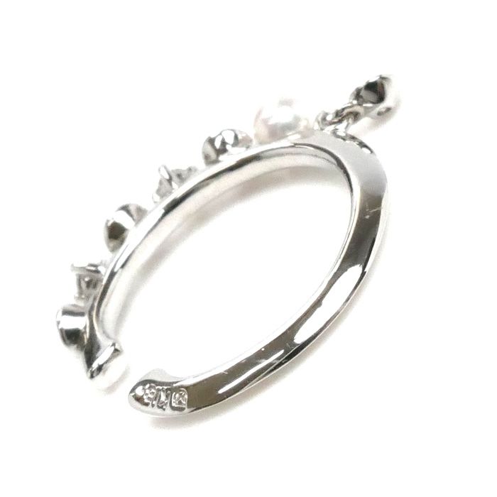 MIKIMOTO ミキモト K18WG ホワイトゴールド ディナー パール約3.0mm 