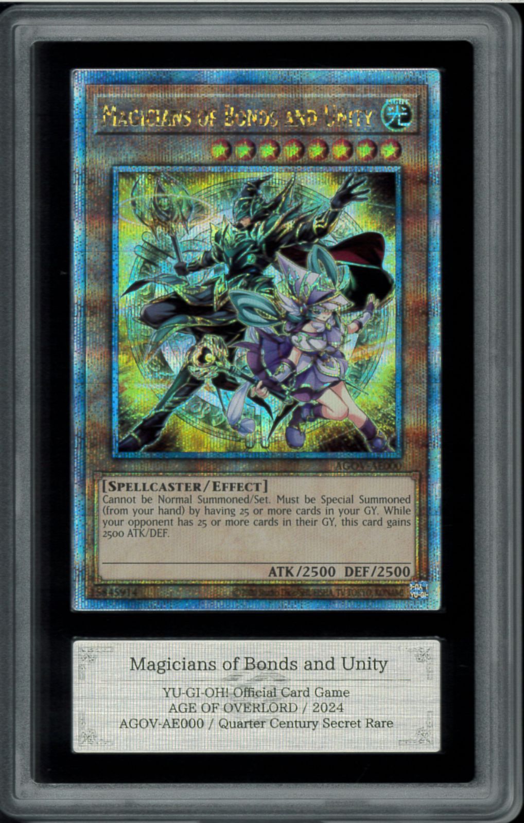 ARS10　Magicians of Bonds and Unity 　結束と絆の魔術師　AGOV-AE000　クオシク　25th　アジア　秦亜 遊戯王　Y002213
