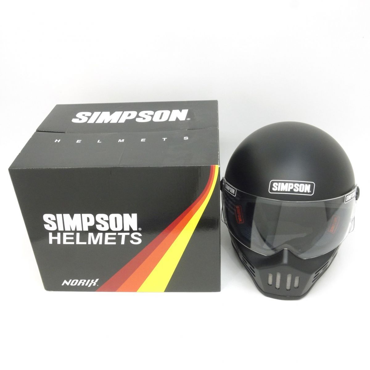 SIMPSON マットブラック フルフェイスヘルメット SIMPSON