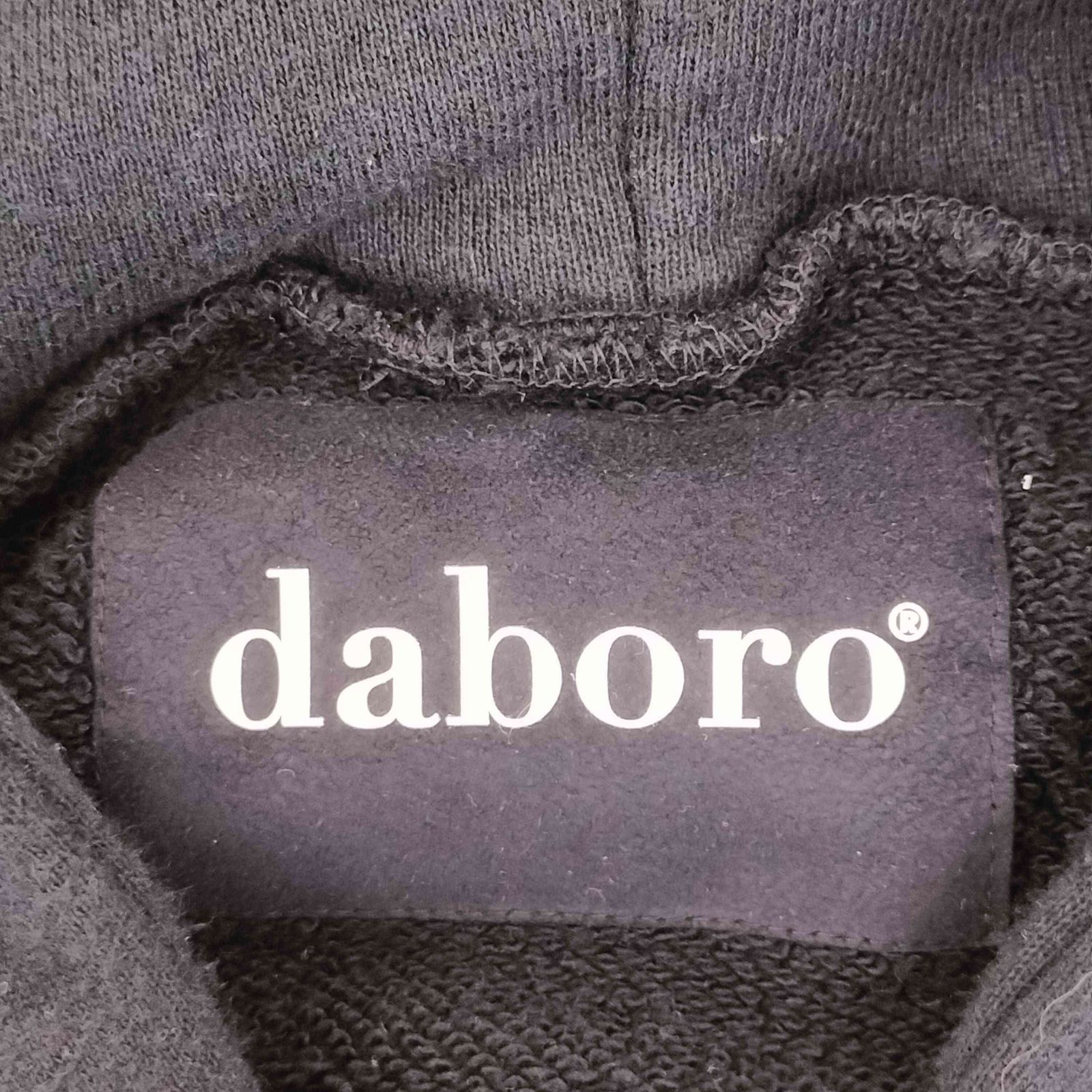 ダボロ daboro ダメージ加工 ラインストーンジップアップパーカー