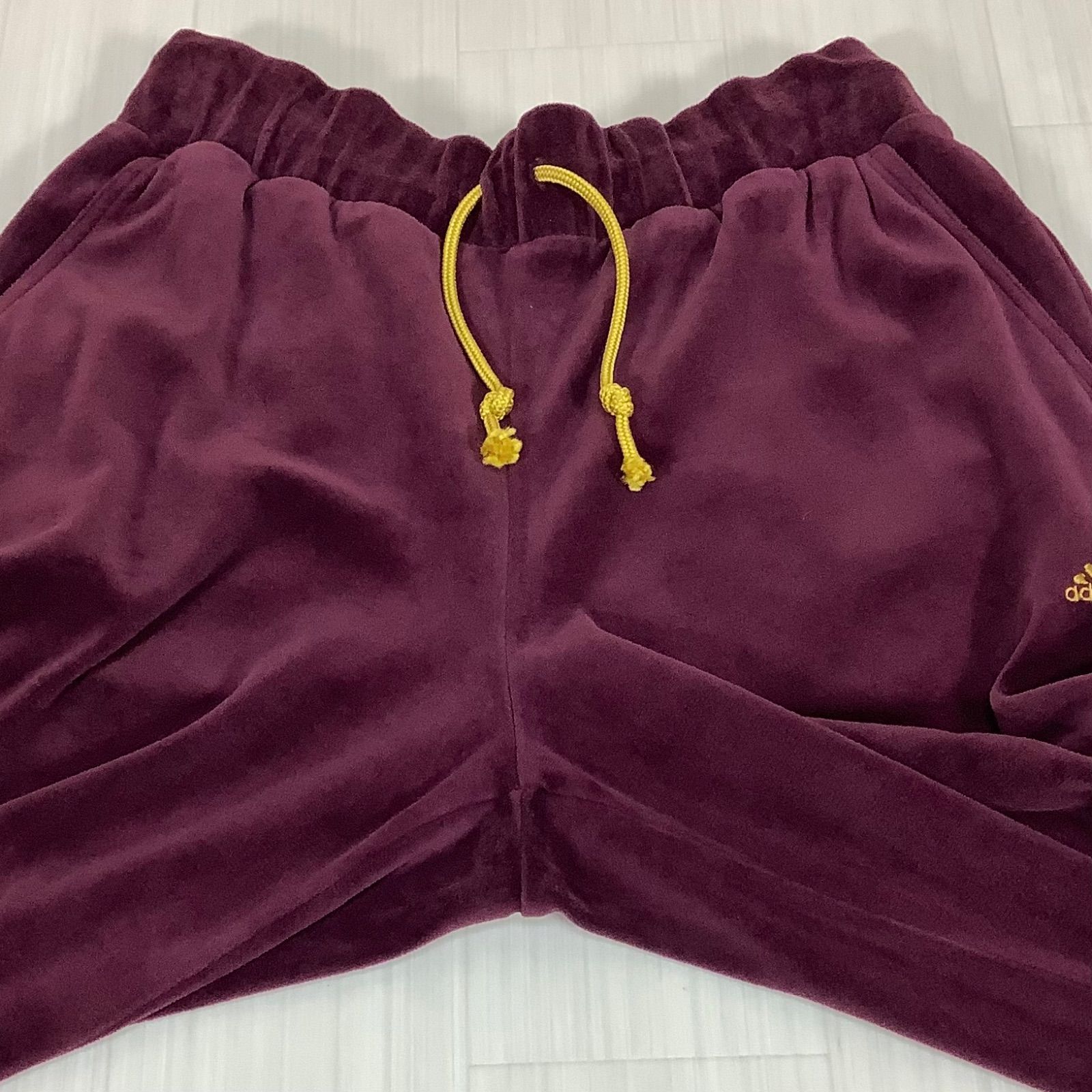 希少　アディダス ベロア　ジャージ　セットアップ　Mサイズ ボルドー 希少 アディダス ベロア ジャージ セットアップ Mサイズ