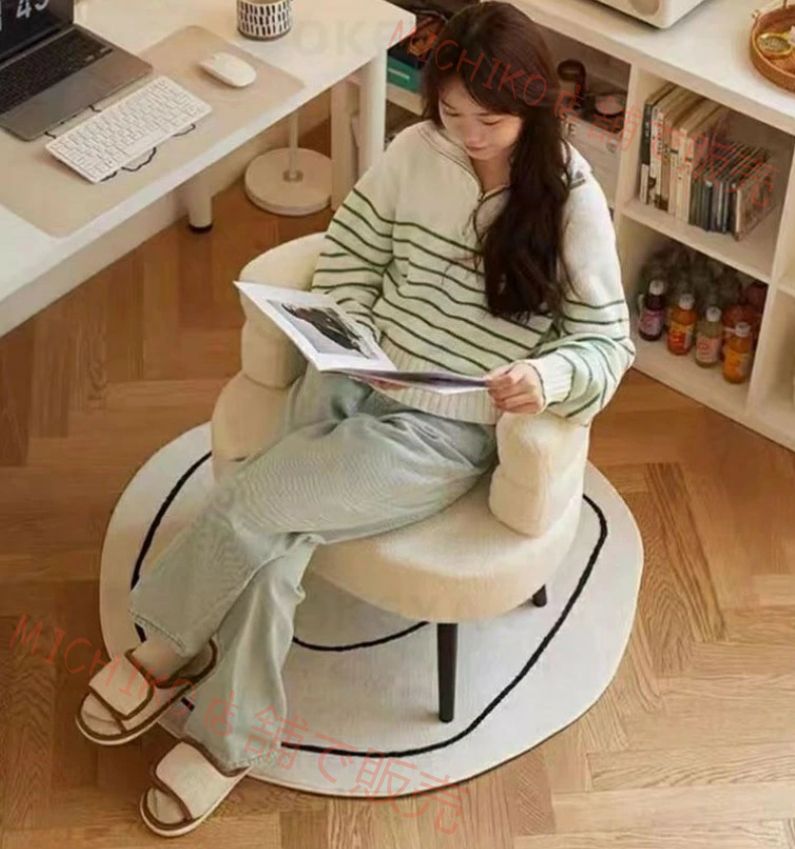 シングルソファ 一人がけタイプ 幅 72cm｜北欧風 おしゃれデザイン｜一人暮らし 寝室最適 快適座り｜PC チェア パソコン用 化粧チェア コスメ用 兼用