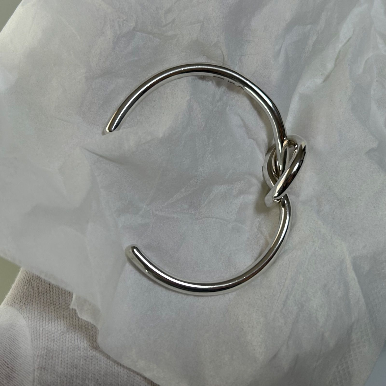美品 ノットバングル ♯A44C ジョージジェンセン/GEORG JENSEN 美品 ノットバングル ♯A44C ジョージジェンセン/GEORG JENSEN