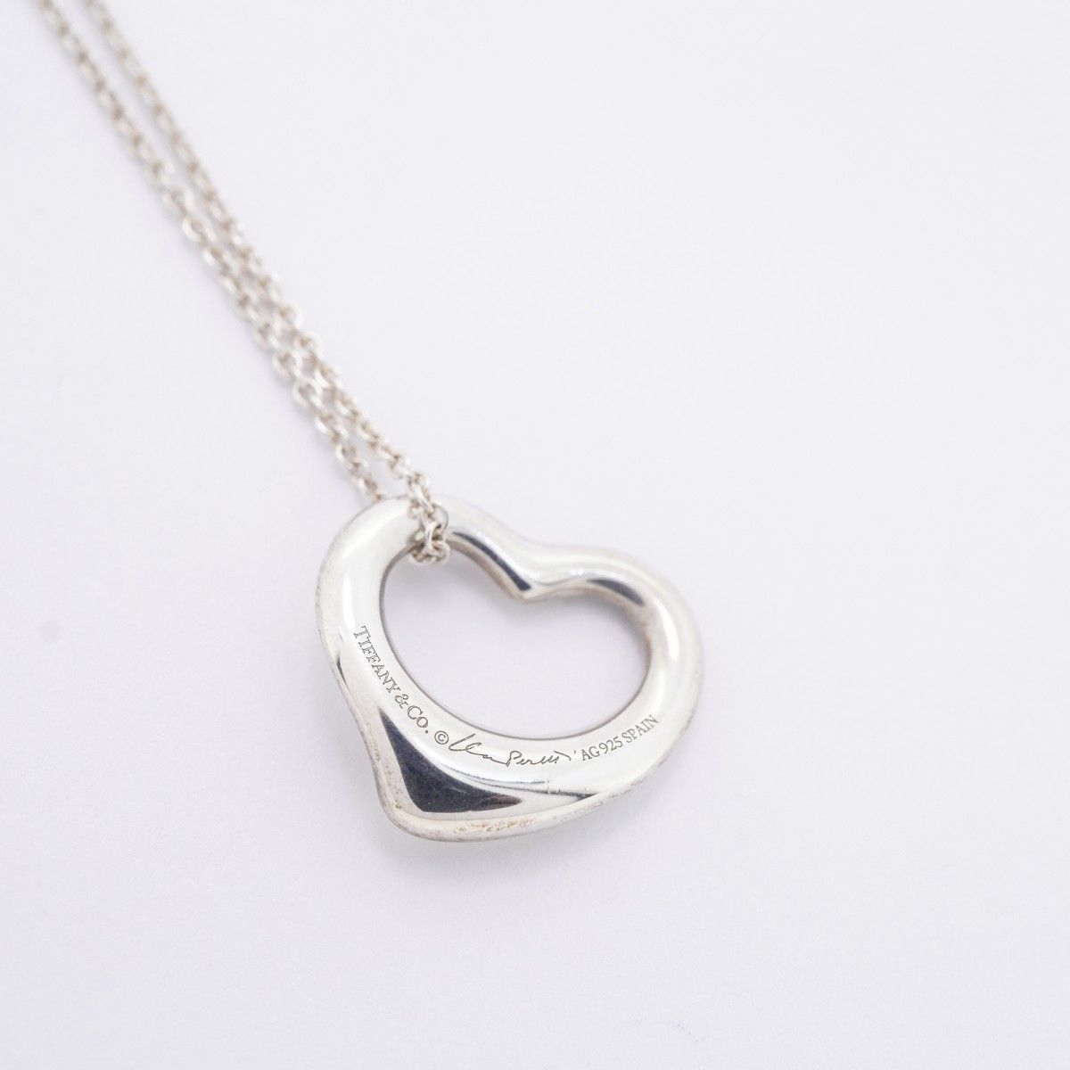 5jib0543 ティファニー ネックレス オープンハート シルバー925 レディース