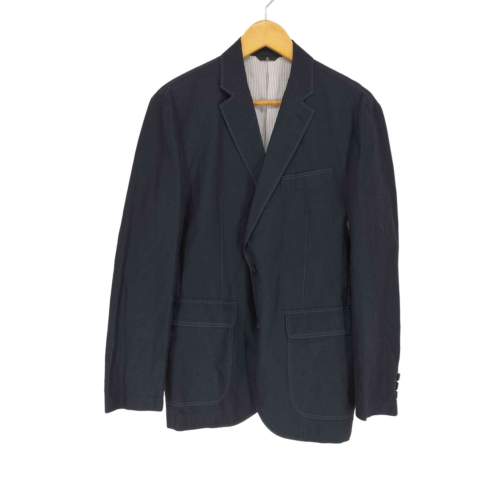 ランバンコレクション LANVIN COLLECTION リネン混 2B テーラード 