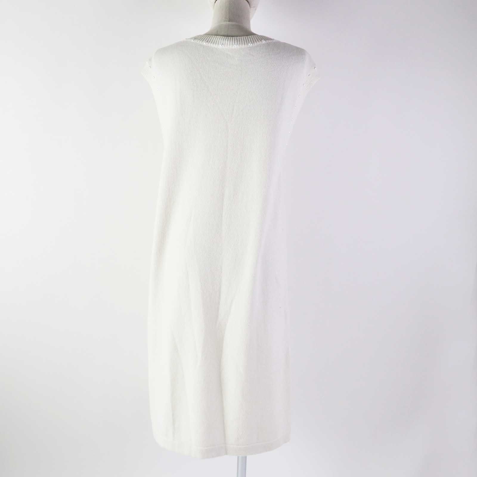 極美品◎CHANEL シャネル P53637 コットン カシミヤ ポケット・Fパール 