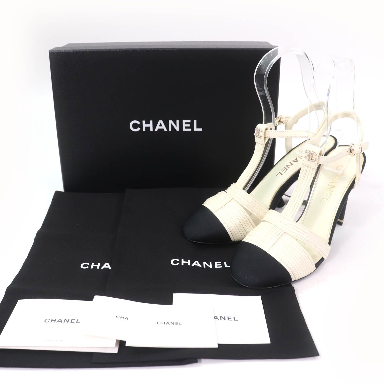 【保存箱・保存袋付】CHANEL シャネル ココマーク ストラップブーツ 保存箱・保存袋付】CHANEL シャネル ココマーク ストラップブーツ