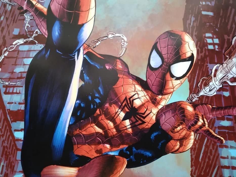 再値下げ❗️スパイダーマン　希少❣️アメリカ映画ポースター　　額縁付き 映画ポスター スパイダーマン SPIDERMAN マーベル 24×36inc (61