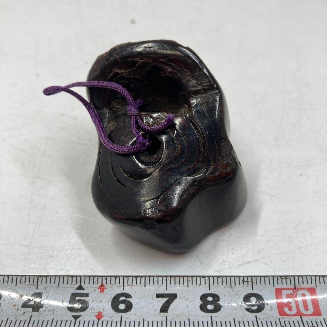 時代 黒さんご 海松 根付 重さ31g 東ま5-1207