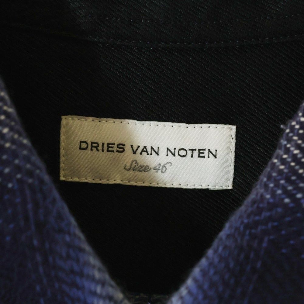 dries van noten 22aw オンブレチェック　シャツ dries van noten 22aw オンブレチェックシャツ