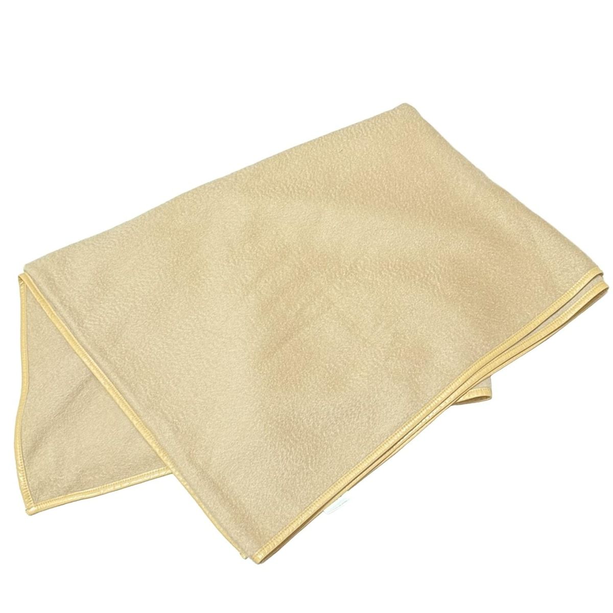 ASAUCE MELER アソース メレ ブランケット - ライトブラウン×ベージュ カシミヤ レザー