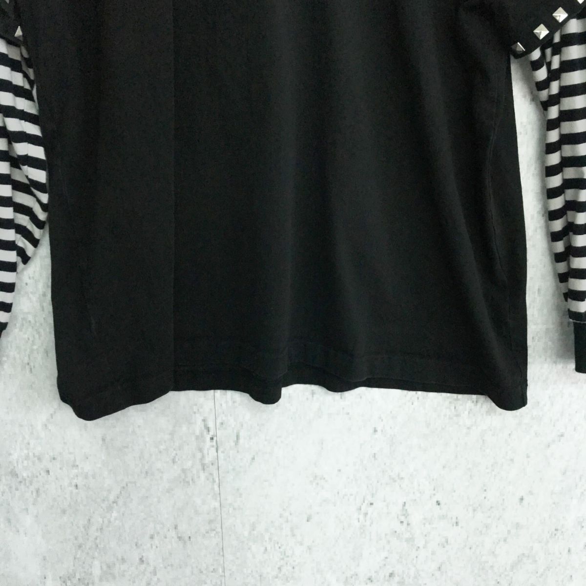 【希少】DIMMOIRE×REFREMコラボ　ジップカットソー　レイヤード 希少】DIMMOIRE×REFREMコラボ ジップカットソー レイヤード