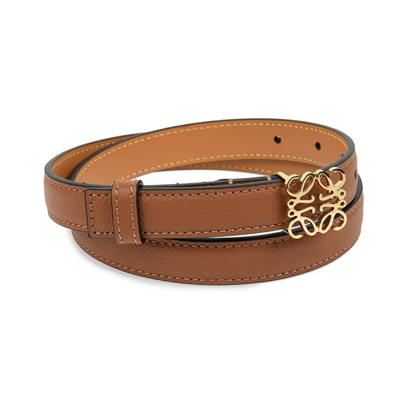 LOEWE ロエベ アナグラムレザーベルト タンゴールド イタリア正規品 E821Z15X02-2526 レディース 2025-2026AW