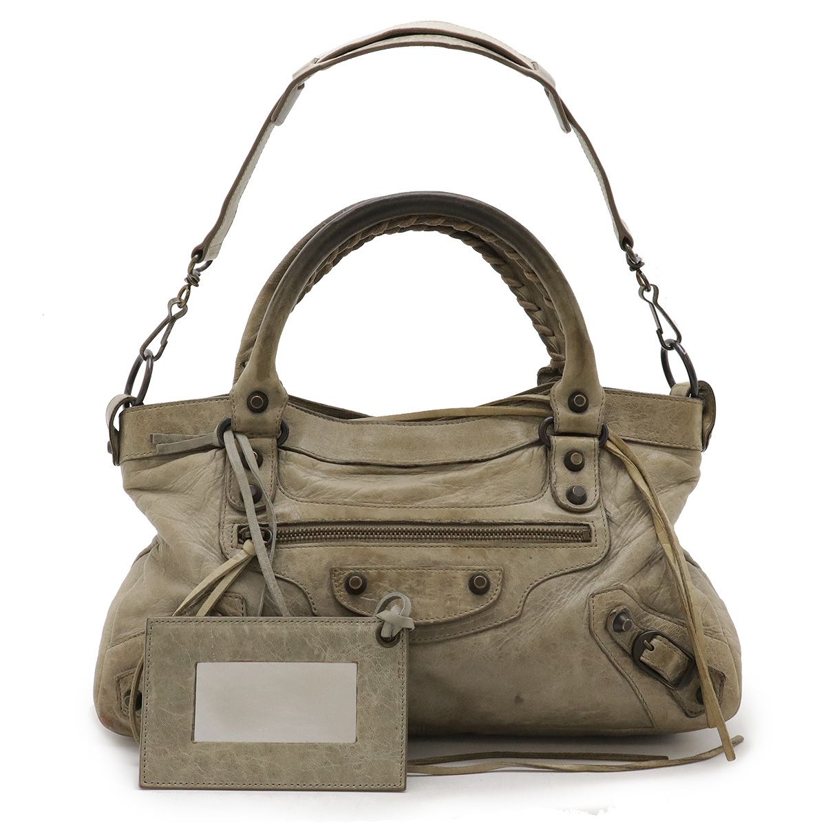 BALENCIAGA ザ・ファースト エディターズバッグ 2way ベージュ 【公式 