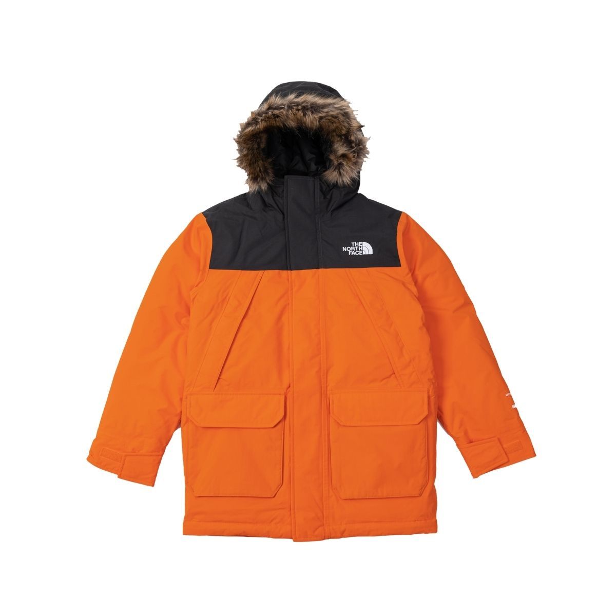 ノースフェイス　マクマード　希少オレンジ SALE】S/M/新品 ノースフェイス ボーイズ ダウン マクマード