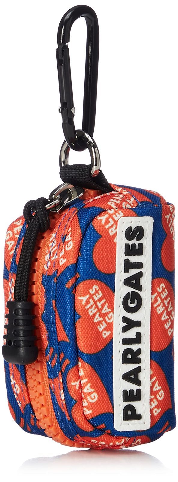 パーリーゲイツ ユニセックス ボールポーチポップハート柄 ボールポーチ W90×H50×D50 053-2184405 111_ブルーベース FR