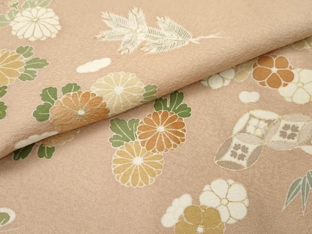 平和屋着物▽訪問着 吉祥松竹梅文 金彩 正絹 逸品 AAAZ2714cs