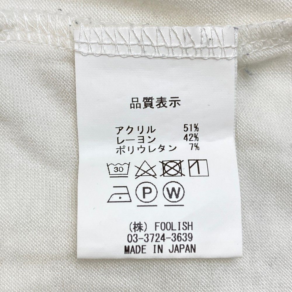 サイズ：M ROUGH&SWELL ラフアンドスウェル  タートルネック 長袖Tシャツ  ホワイト系 [240101240142]# ゴルフウェア メンズ ストスト