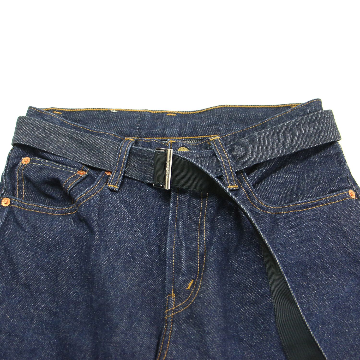 Sacai サカイ Levis パンツ インディゴ サイズ:00(XS) | 25春夏 ベルト  