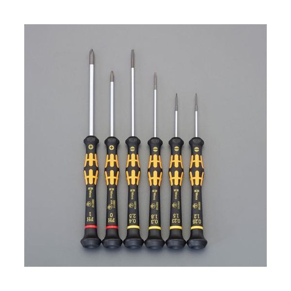 ７営業日以内発送 在庫品 エスコ EA 550 MJ-100 6本組 ドライバー 精密 ESD 販売不可