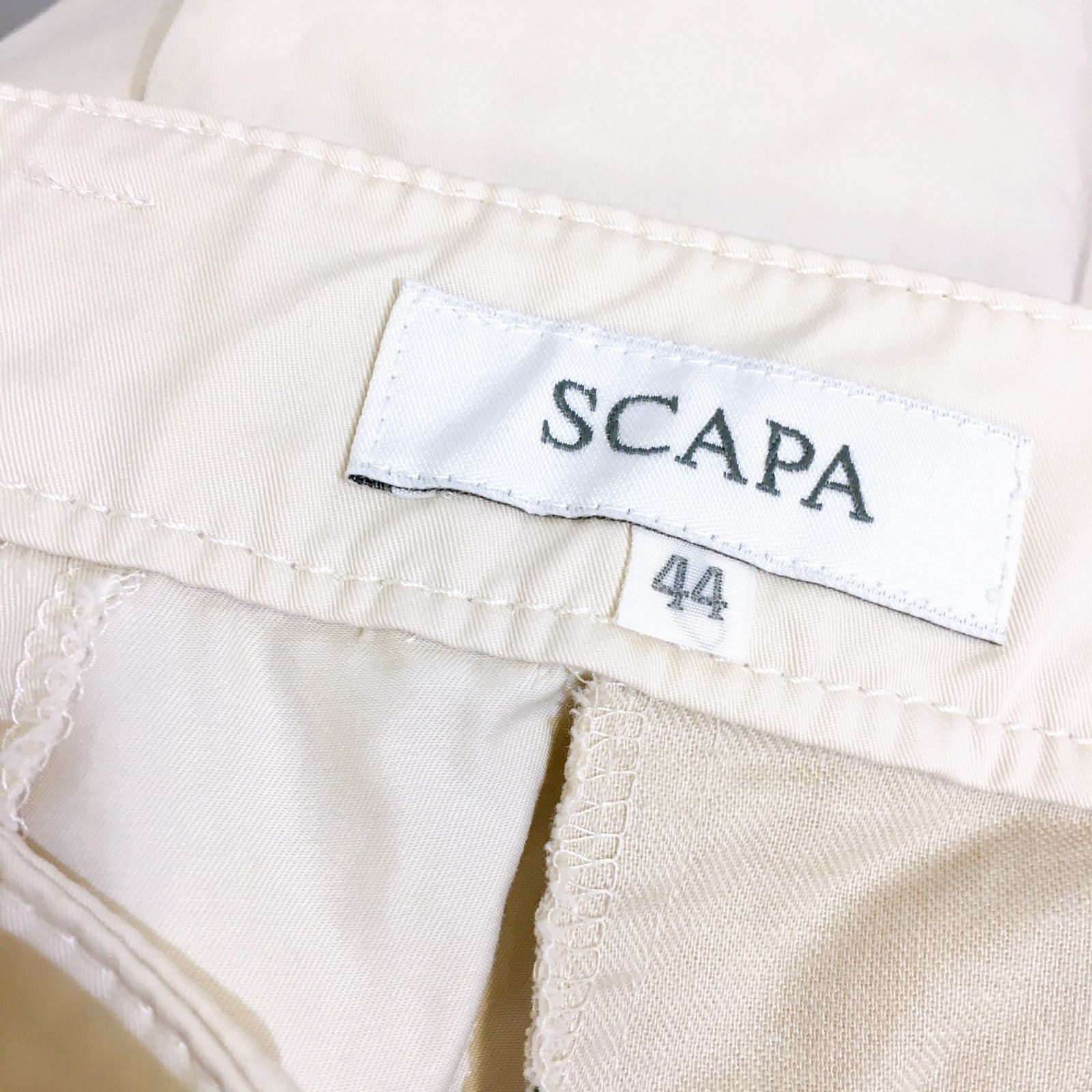 美品】 SCAPA ワークパンツ レディース サイズ44 - メルカリ