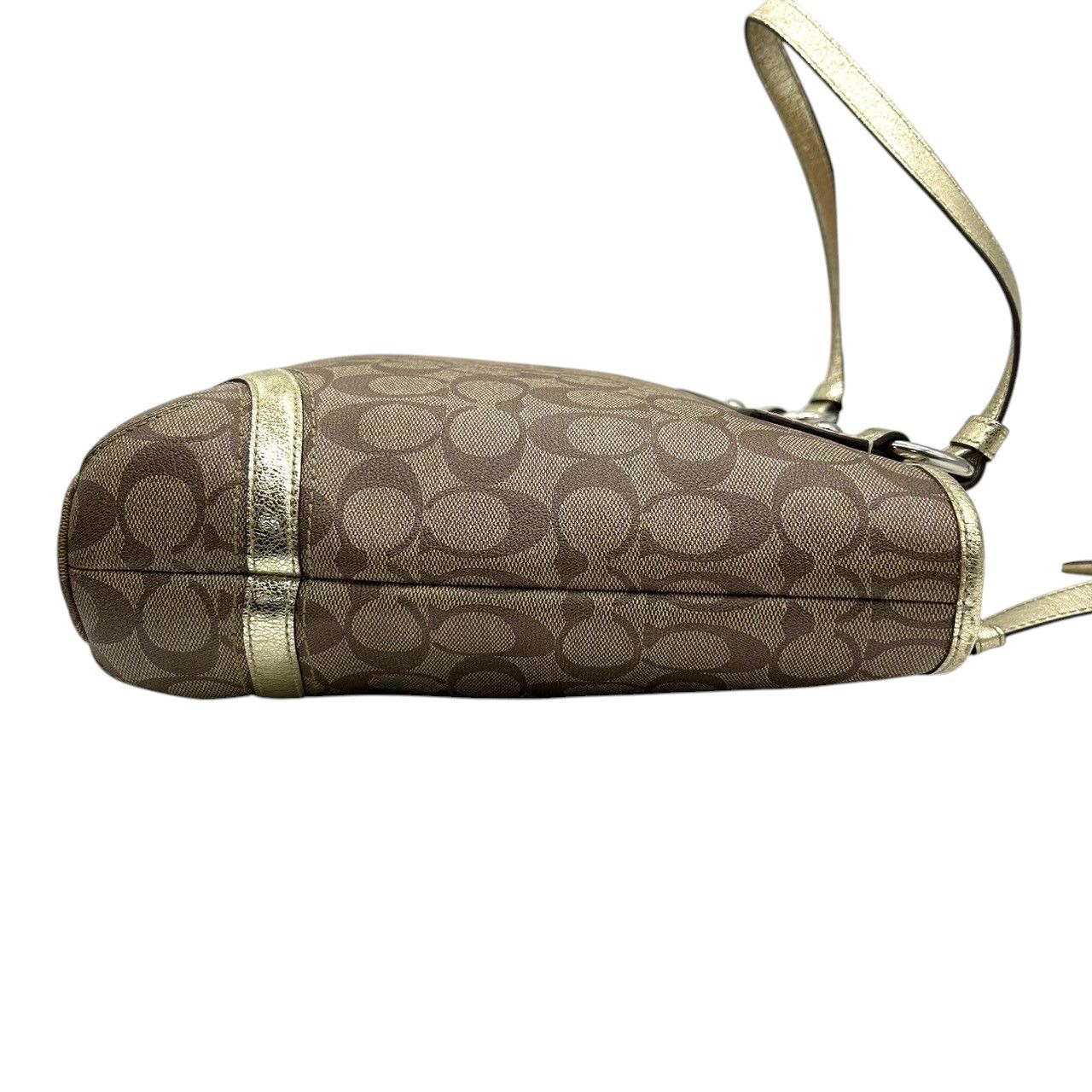 通常販売価格品質保証。 級 COACH コーチ トートバッグ F18853 シグネチャー スター 星柄 PVC レザー ブラウン ゴールド レディース A4収納可 肩掛け チャーム付 通勤 通学 エレガント キュート 大容量 s49