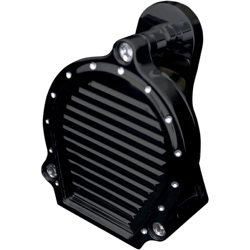 BILLET ALUMINUM ホーン DIMPLED グロスブラック 1991年以降純正カウベルホーンカバー装着車