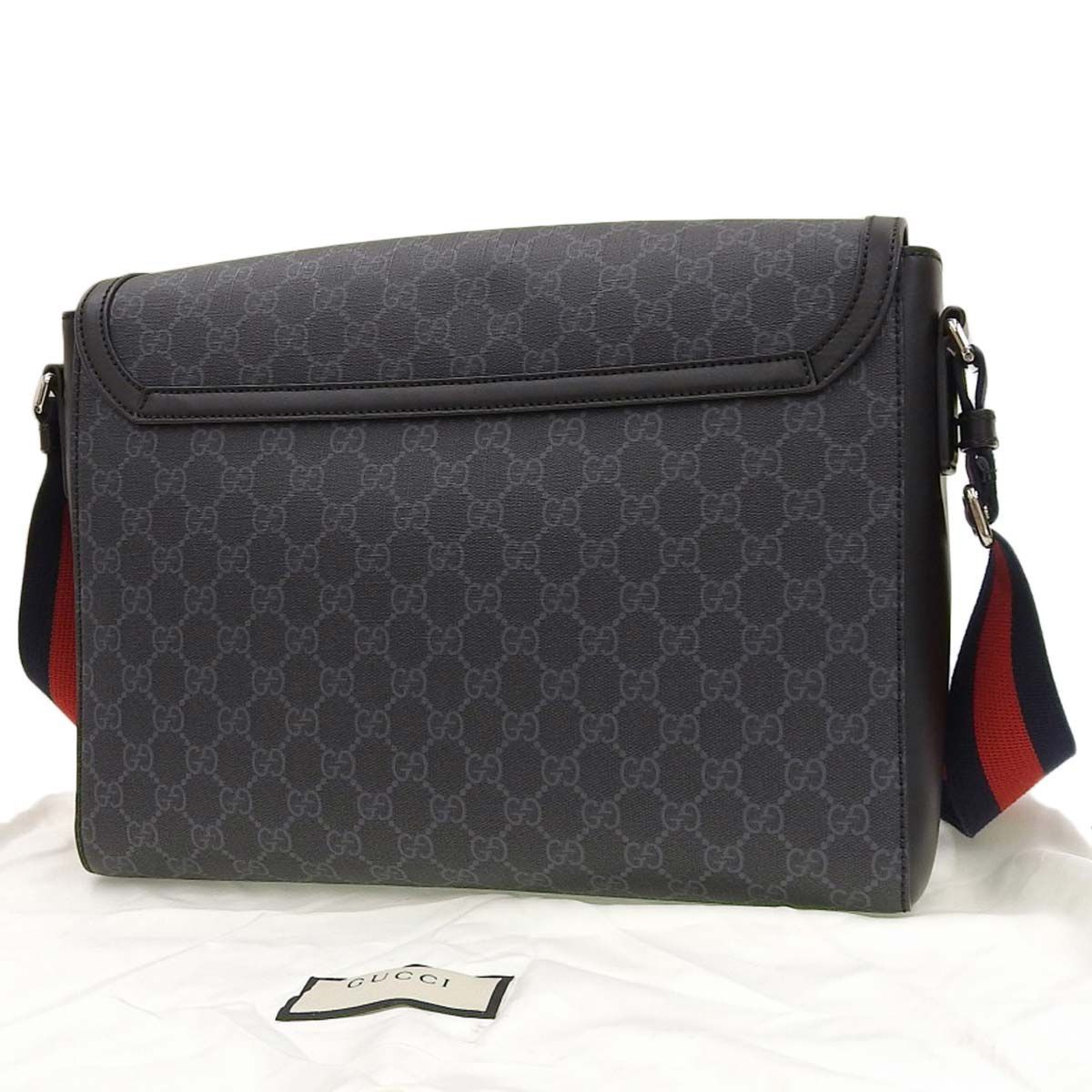 新品 GUCCI ショルダーバッグ メッセンジャーバッグ ブラック 完売商品 4337) グッチ GUCCI ショルダーバッグ メッセンジャーバッグ GG