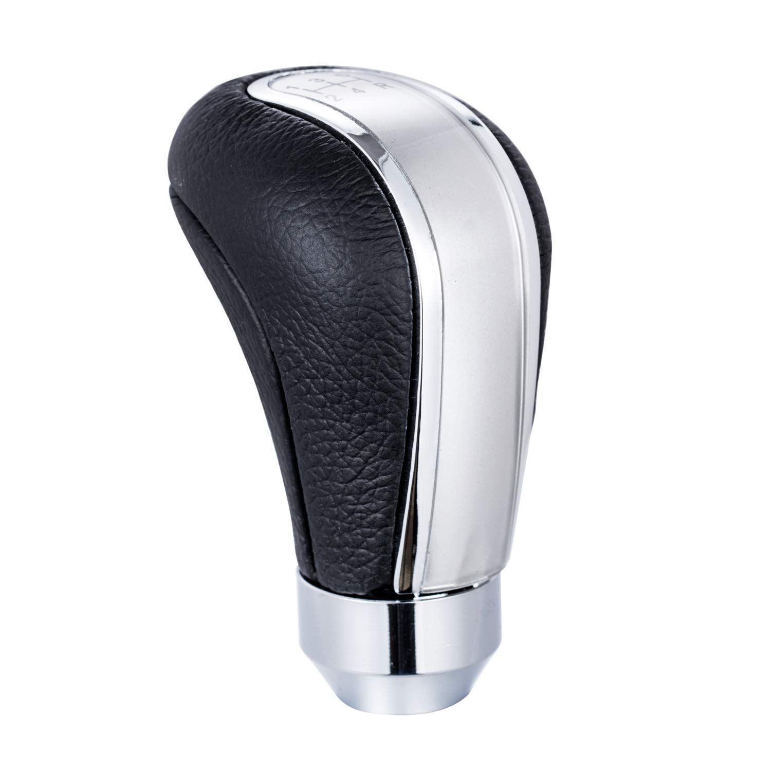 新品 Bashineng レザー製 ギアシフターノブヘッド 5速 スティックシフト 自動と手動車 トラック カー用品 汎用