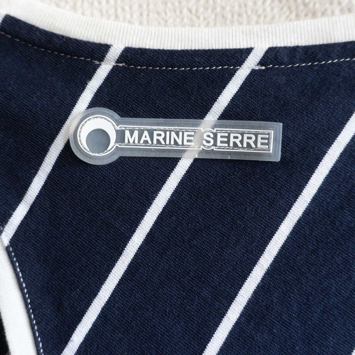美品】MARINE SERRE【GOLD LINE/変形カットソー】S マリーンセル  