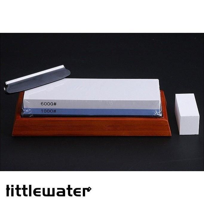 砥石 包丁 研ぎ石  #1000/#6000【面直し/竹砥石台/角度固定ホルダー 砥石 両面砥石 包丁 粒度 1000/6000 面直し 竹砥石台 角度固定ホルダー