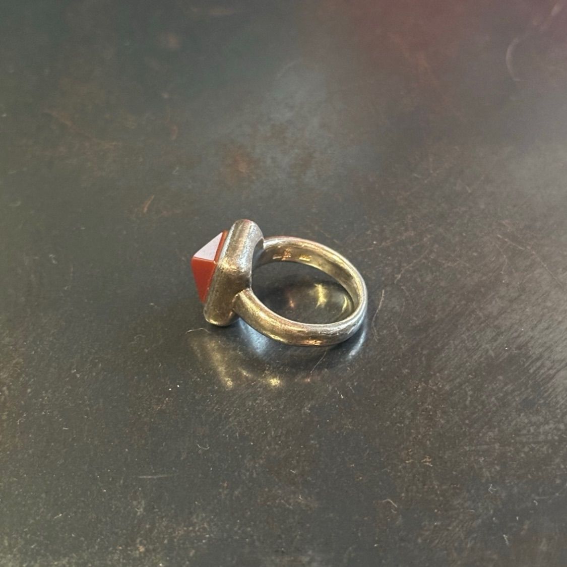 SILVER925 ORENGE STONE RING/シルバー/リング SILVER925 ORENGE STONE RING/シルバー/リング